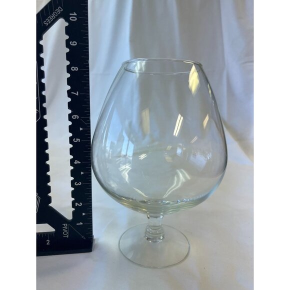 Clear Glass Snifter Brandy Cognac Balloon Shape Stemware 8.5 Inches Tall - Picture 2 of 2